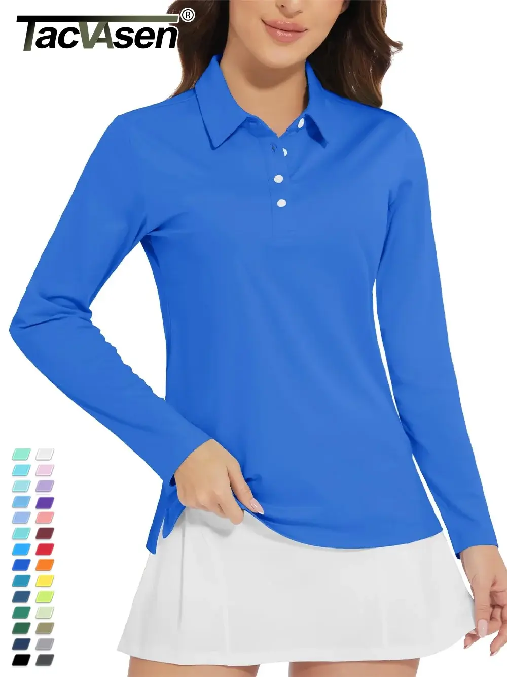 Polo Shirts Womens Long Sleeve Performance