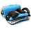 Thumbnail: Twins Curved Leather Thai Kick Pads - KPL10 Blue