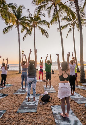 Yoga and henna private event experience in Waikiki Hawaii