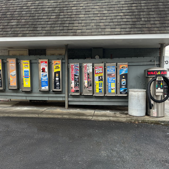 Vending machines for car wash supplies