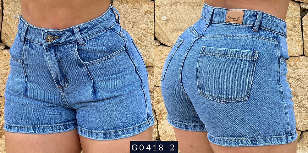 Miniatura: SHORT DENIM RÍGIDO 