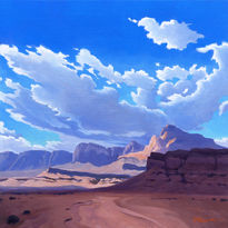 "Summer Afternoon i Northern Arizona" oil painting by Michael Baum
