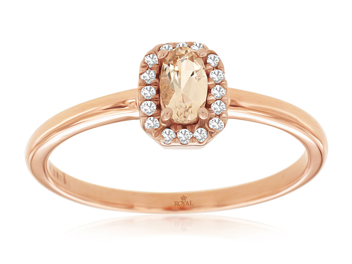 Morganite & Diamond Ring