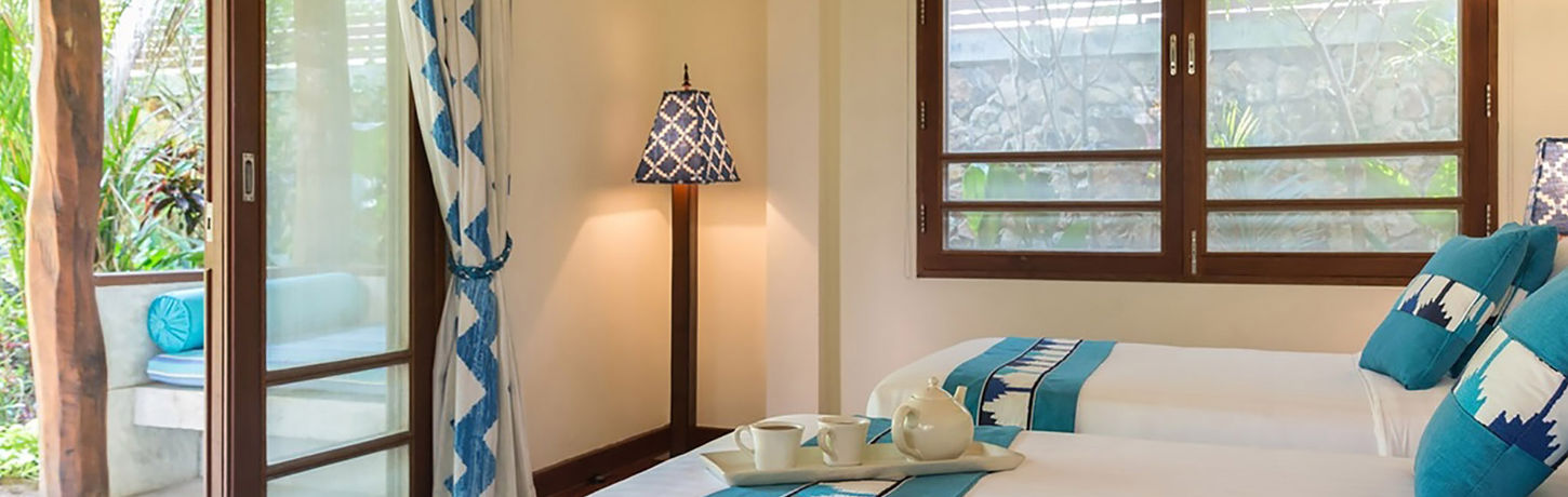 Villa Waimarie - Guest twin bedroom