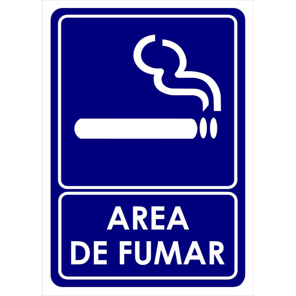 AREA DE FUMAR 25X35 CMS