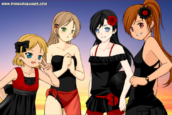 group pic - river,ev,rose,red