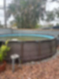 Above ground pool about to get removed by Junk Rescue Pinellas in Pinellas county Florida