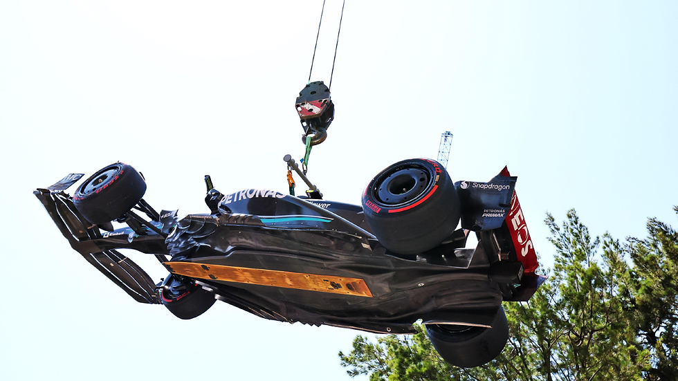 Underneath of the Mercedes W14 in Monaco 2023