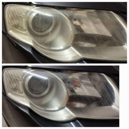 Scheinwerfer Polierung