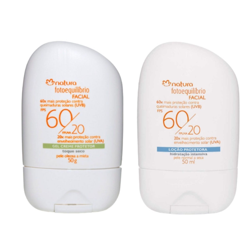 Protetor Solar Facial FPS 60/ FPUVA 20 Fotoequilibrio Natura - Gel Creme Proteto