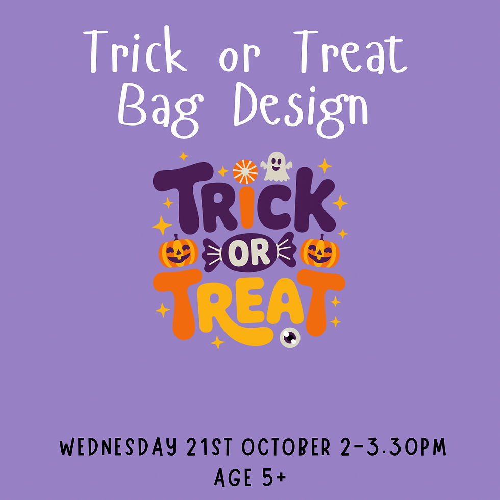 Trick or Treat Bag Design 21st Oct