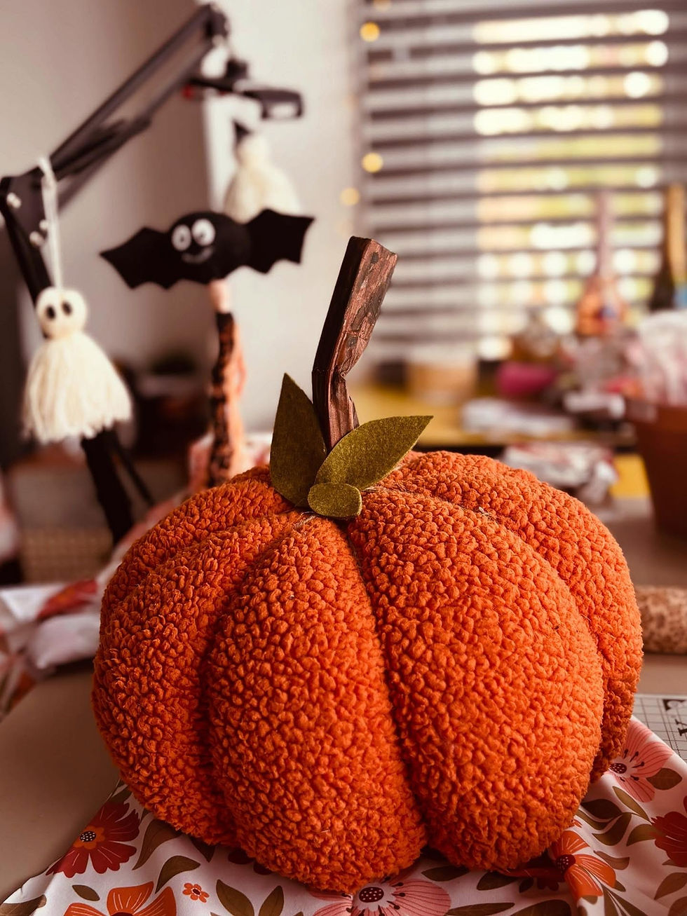 FULLY BOOKED Make a BIG fabric Pumpkin 12.30-1.30pm