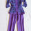 Thumbnail: 1970's Blue and Purple Wool Tunic Top and High Rise Pant Set - S
