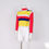 Thumbnail: 1970s Crop Sweater - Small Vintage Red and Yellow Acrylic Knit Shirt