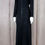 Thumbnail: 1970s Black Metallic Knit Open Back Gown with Rhinestone Buckle - S