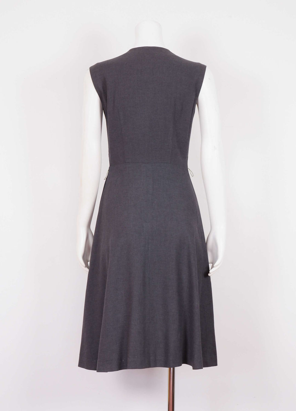 Thumbnail: Vintage 1960s Grey Button Up Dress