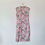 Thumbnail: Vintage 1970s Pearl Rose Print Pencil Dress