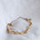 Thumbnail: Vintage Gold Tone Metal Bracelet with Pearls