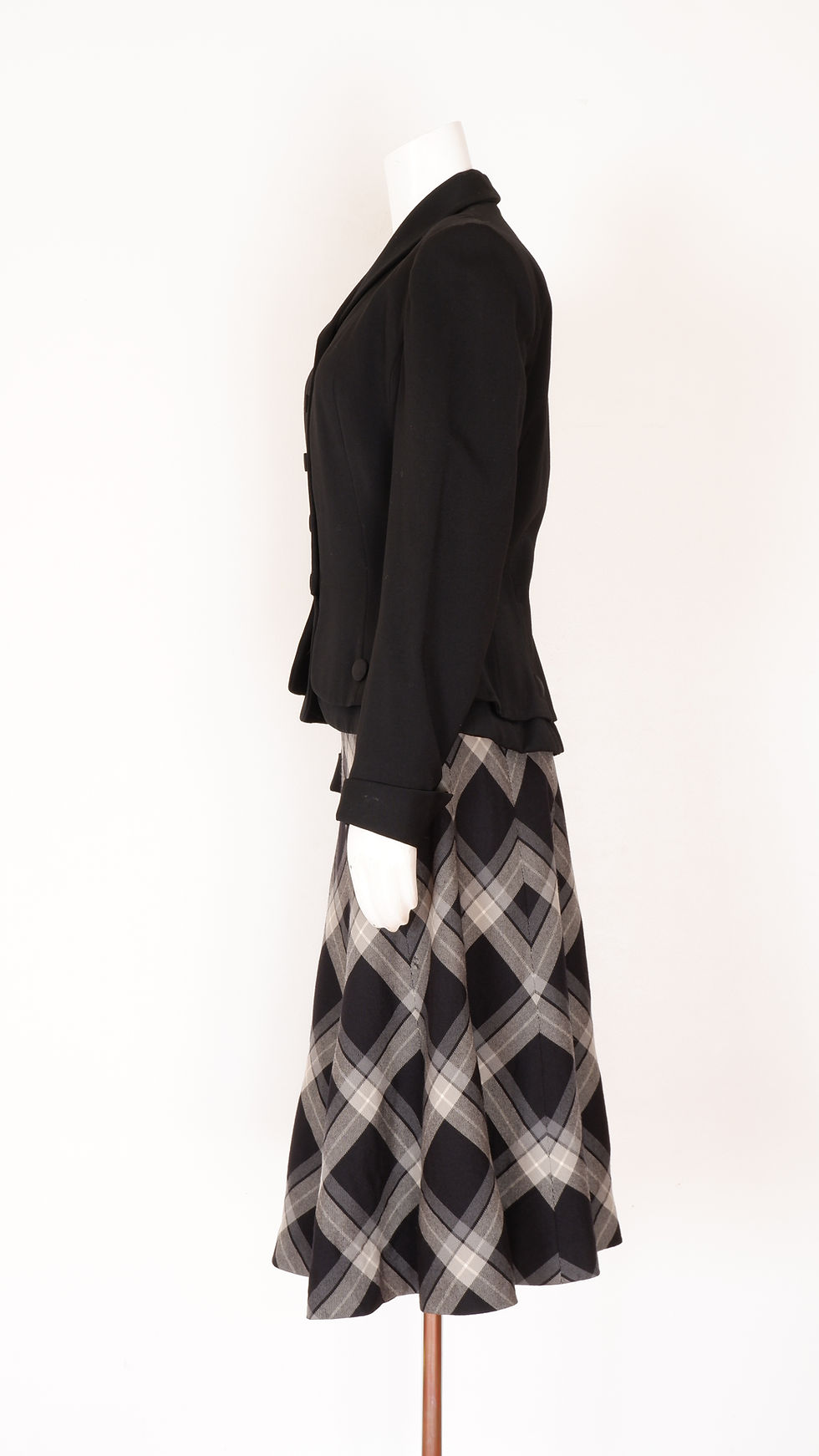 Thumbnail: 1950s Black Blazer - Medium Wool Jacket by Gaynes