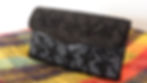 1960s Black Beaded Clutch - Starburst Beads