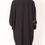 Thumbnail: 1980s Black Beaded Dress - X-Large Dolman Sleeve Tapered Midi