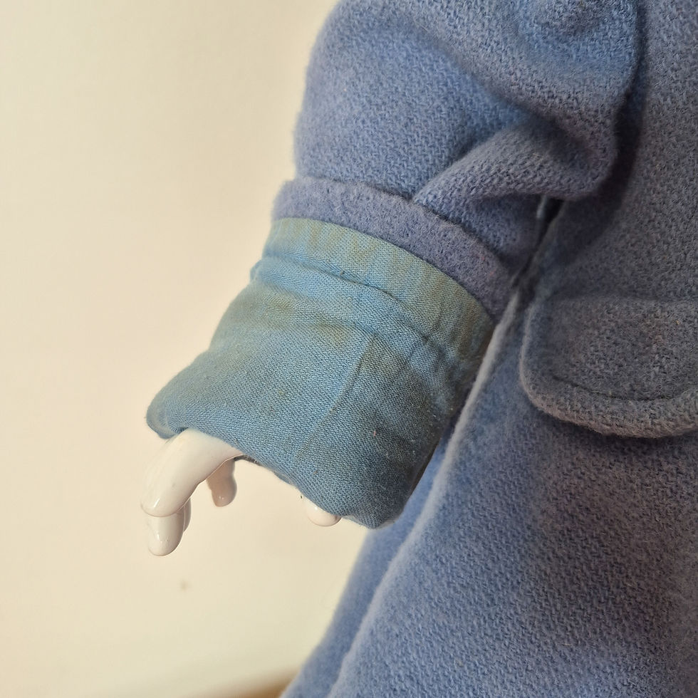 Thumbnail: 1950s Blue Wool Snowsuit - Kids 4 / 5 Jacket and Pants