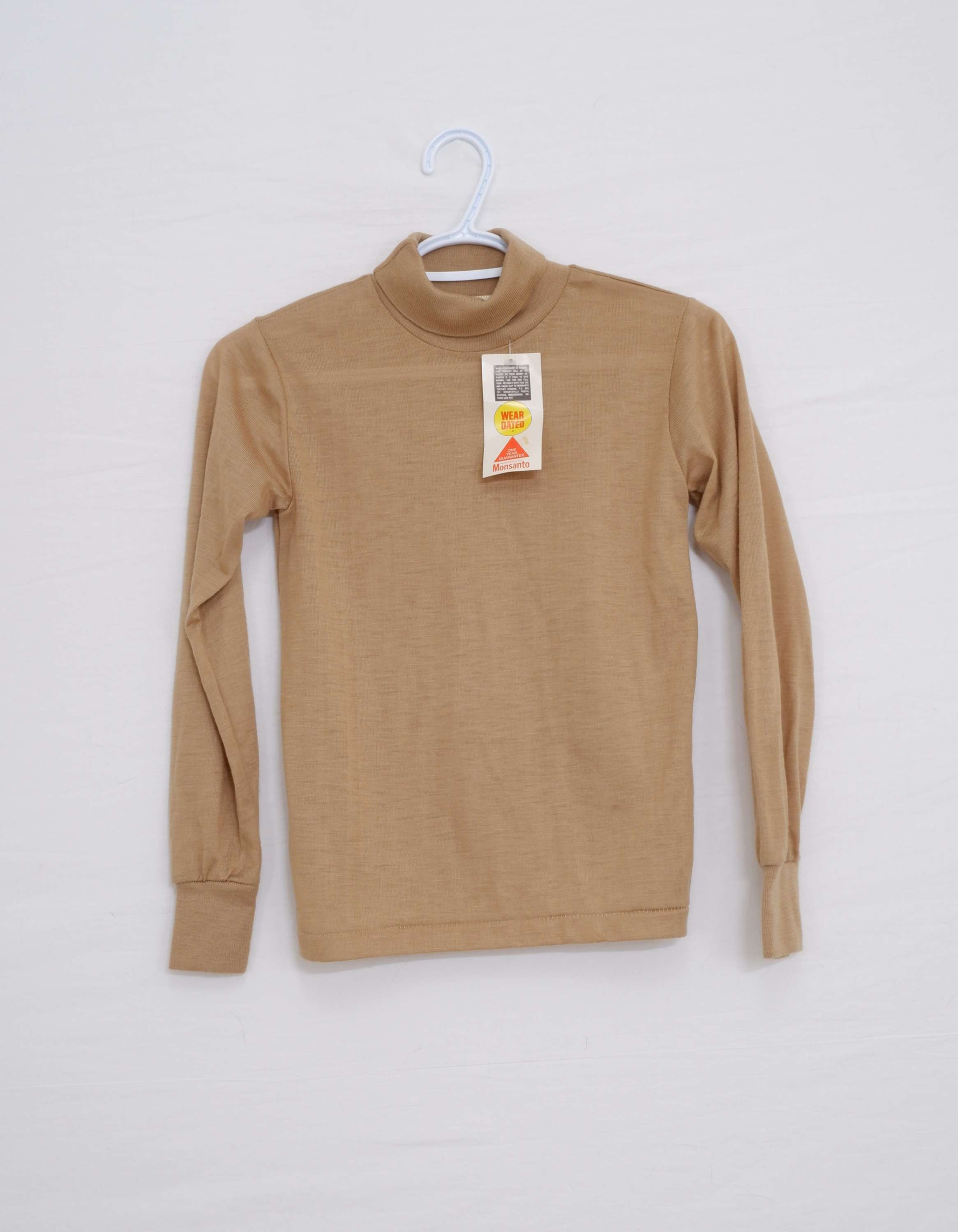 Vintage 1980s Beige Juniors Turtleneck by Harley - XS