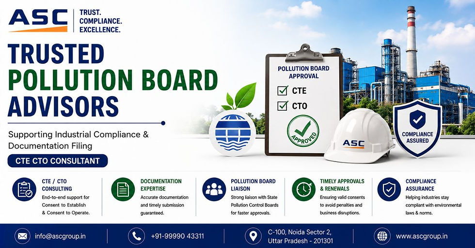 Trusted Pollution Board Advisors Supporting Industrial Compliance & Documentation Filing