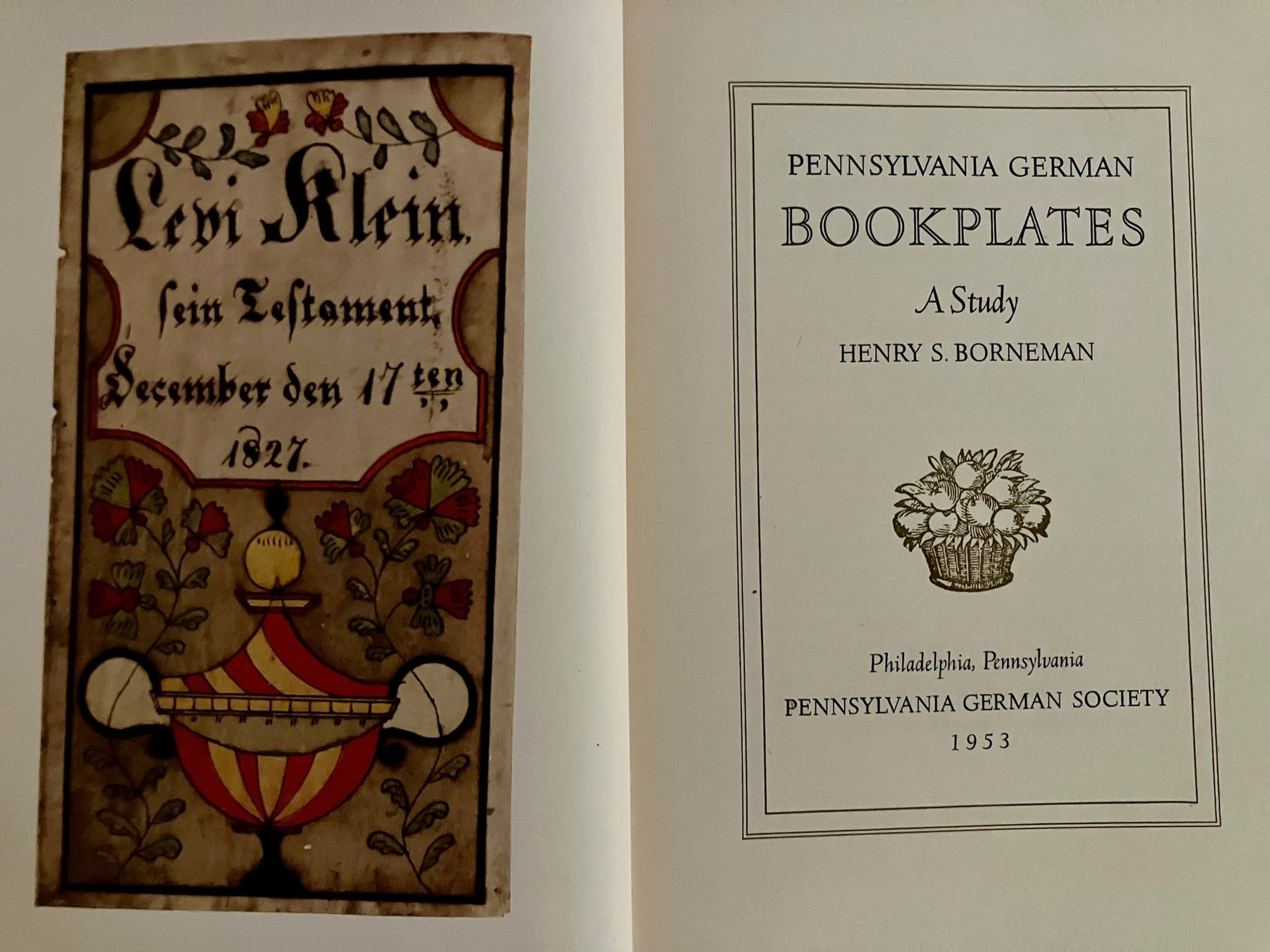 Pennsylvania German Bookplates