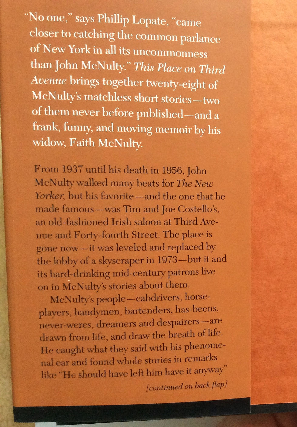 Thumbnail: This Place on Third Avenue; New York Stories of John McNulty