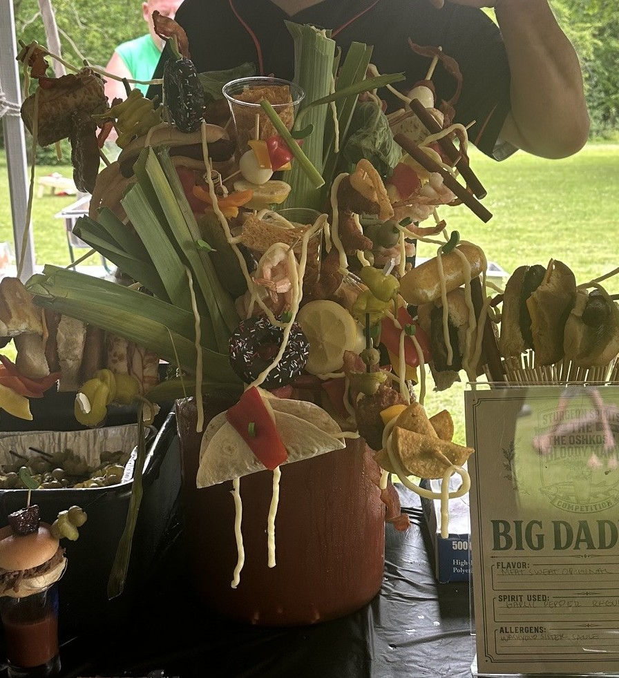 Winner of the bloody mary competition, I think you can see why!
