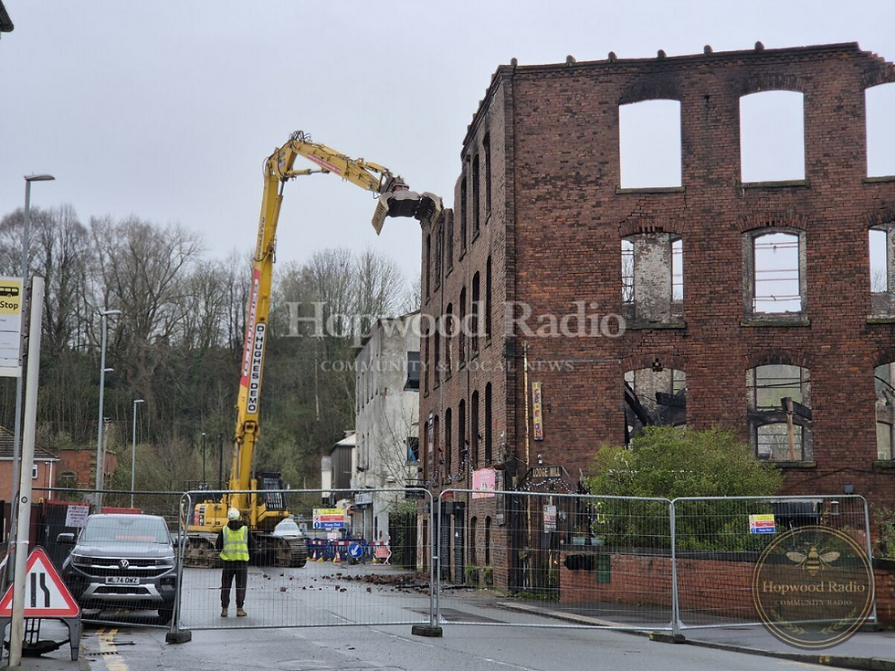 Lodge Mill - Middleton Demolition | Image: Hopwood Radio