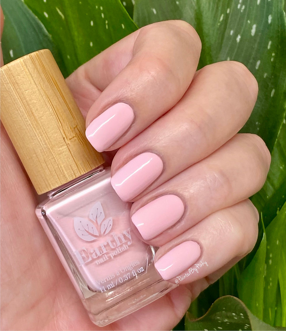 Earthy Maya's Rose swatch with bottle