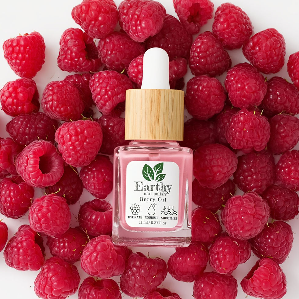 Berry Oil on raspberries