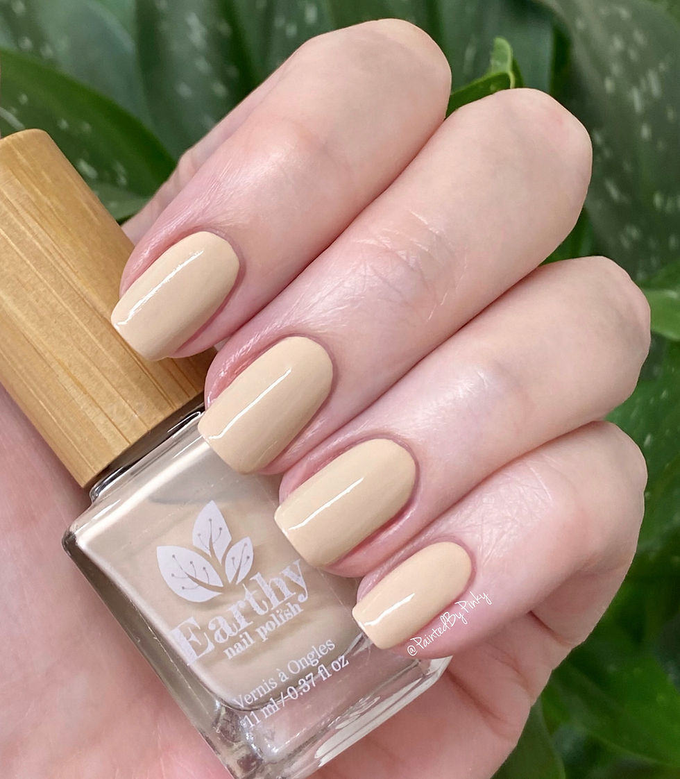 Earthy Pearls Of Wisdom swatch with bottle