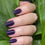 Thumbnail: Earthy Jacaranda swatch with leaves