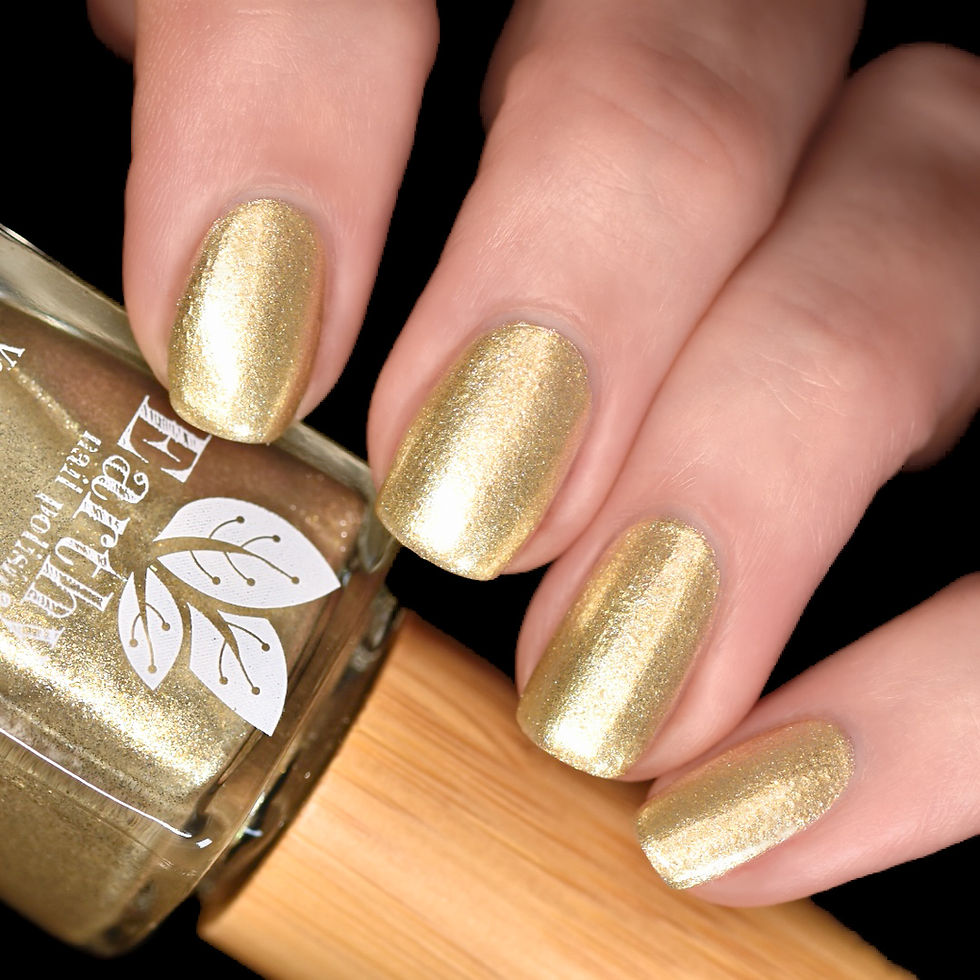 Freyja - a sparkling gold polish by Earthy