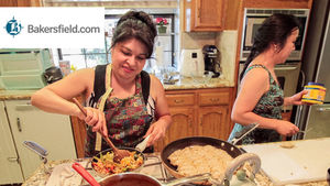     Personal chef Mayra Melgar cooking healthy meals on a mission to improve health, featured in Bakersfield.