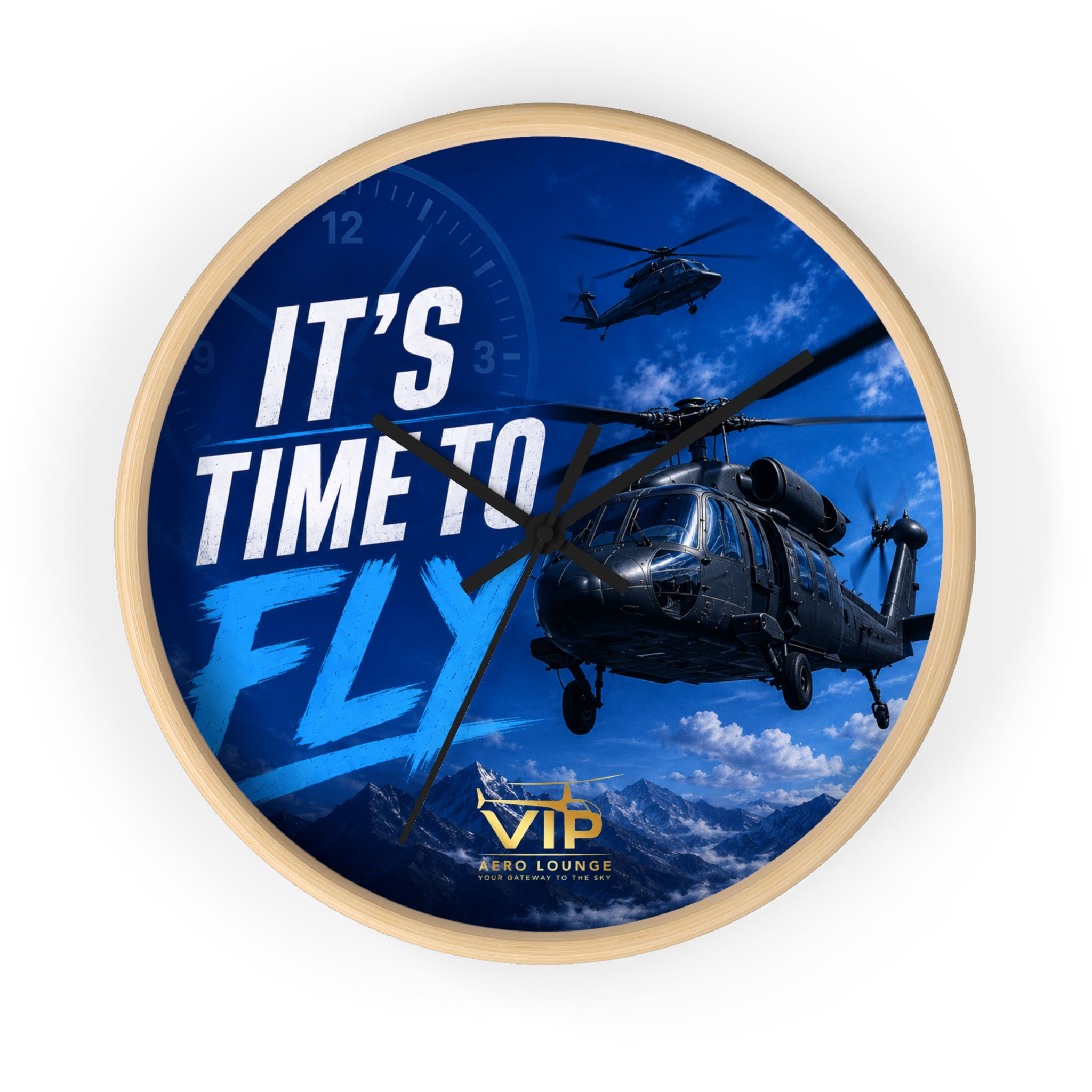 It's Time to Fly Wall Clock