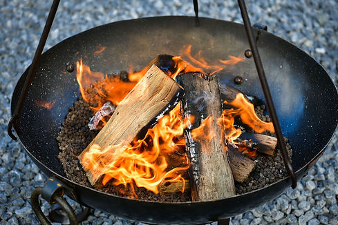 Cook over a hot fire or toast marshmallows