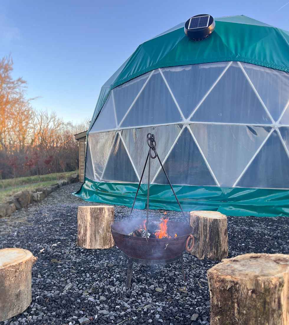 Fire pit for family evening fun