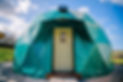 Glamping pod for families with hot tub
