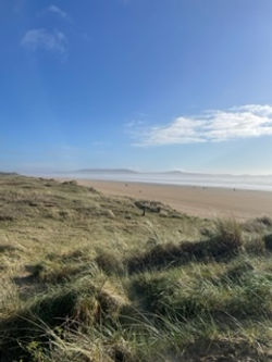 Pembrey beach in the winter sun