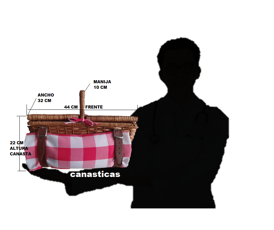 Miniatura: Canastas Picnic Valeria x 4 Puestos Con Dotacion Ecológica