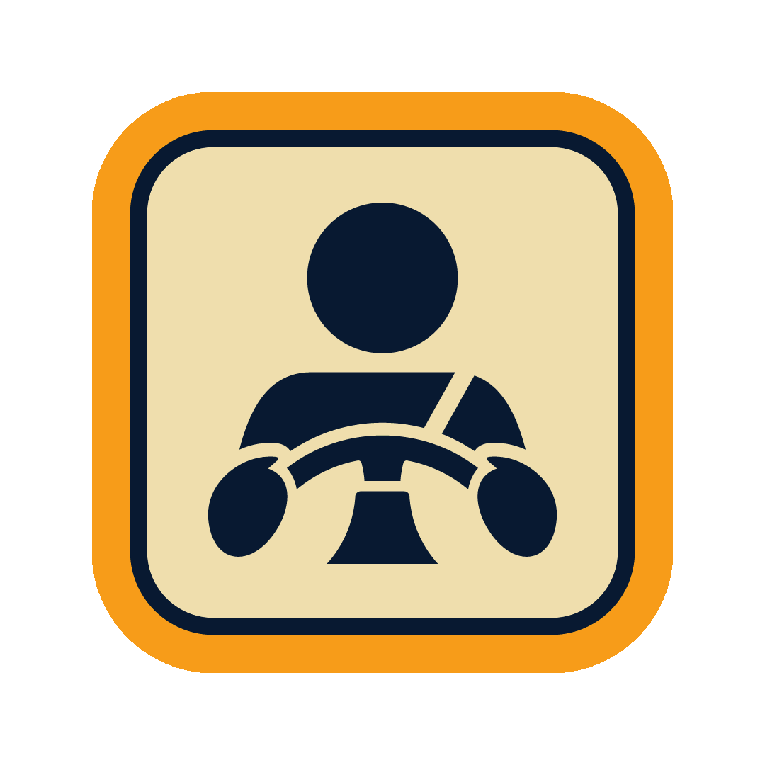 Safe Zones Icon, Reducing crashes animation