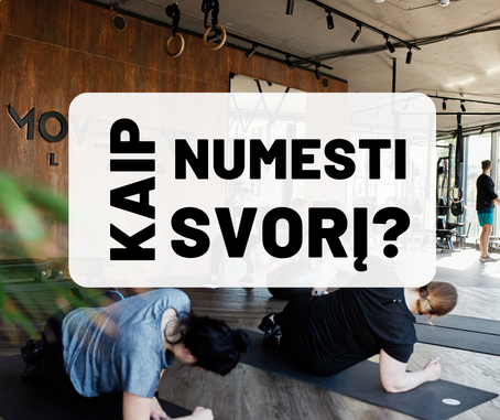 Kaip numesti svorį?