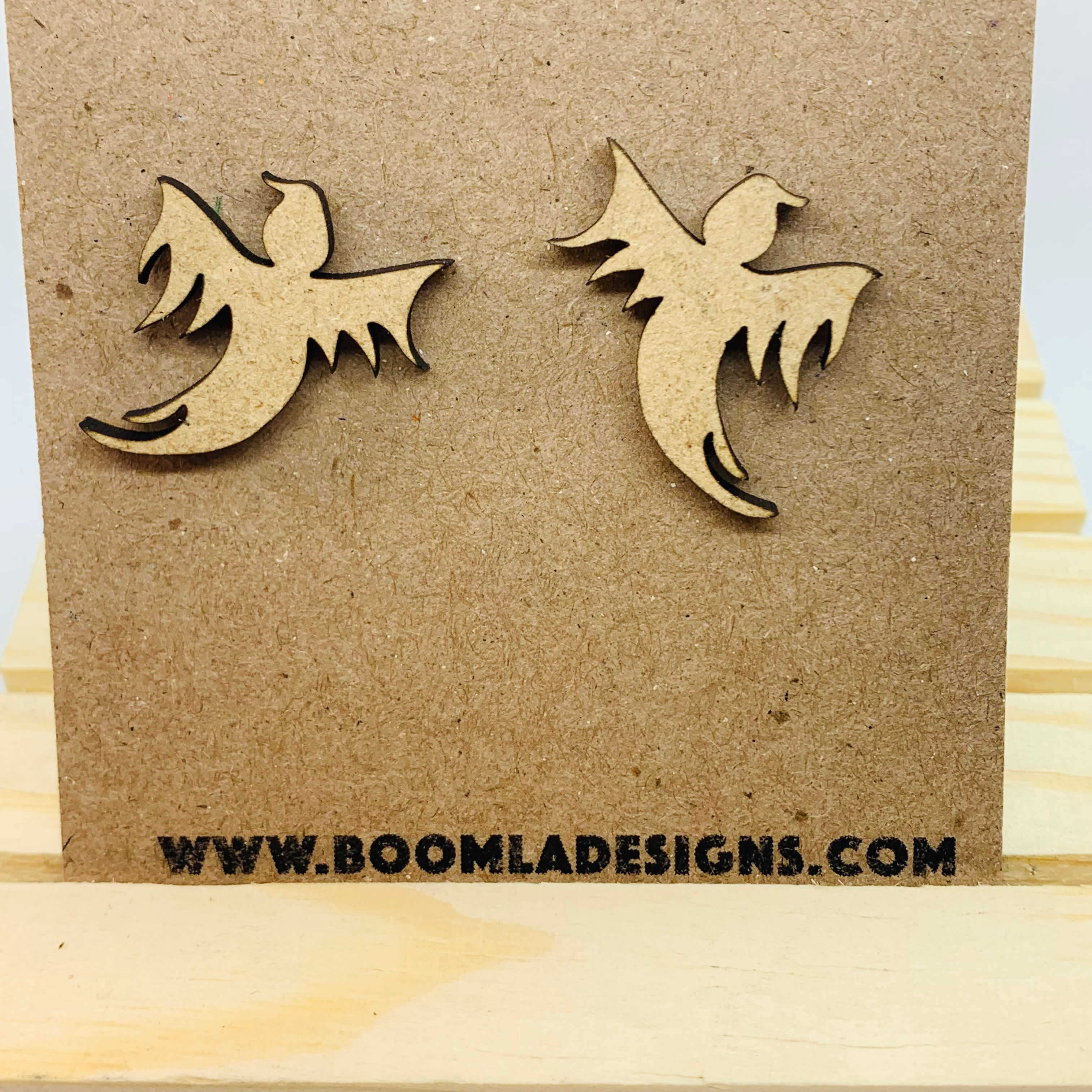 Flying Ghost Post Earrings