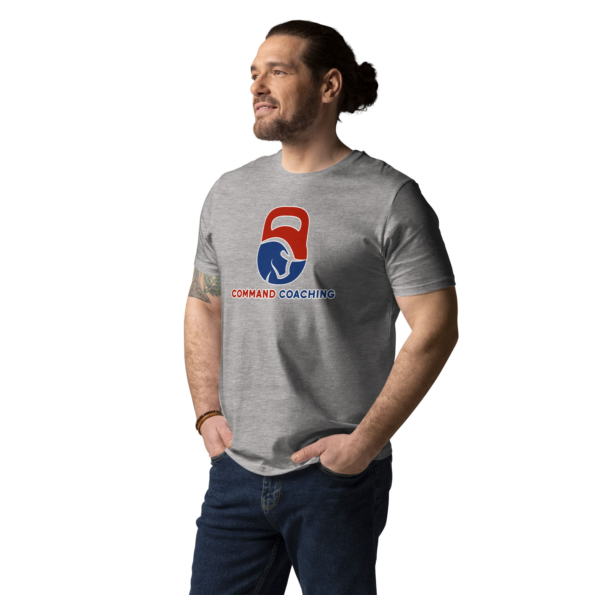 Red and Blue Unisex organic cotton t-shirt