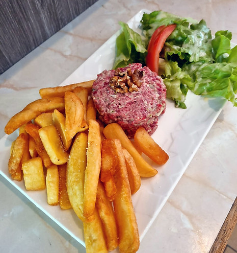 Tartare maison et frites
