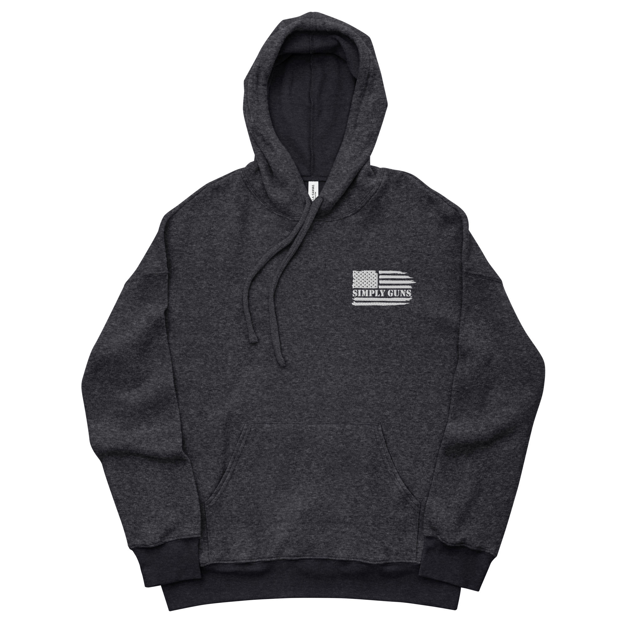 Unisex sueded fleece hoodie